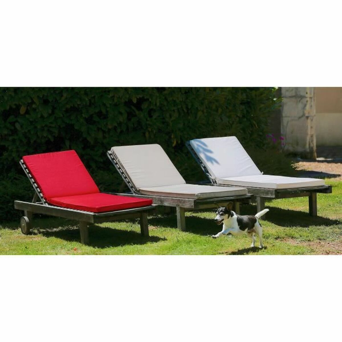 Coussin pour chaise longue Jardin Prive MONTE CARLO Ardoise