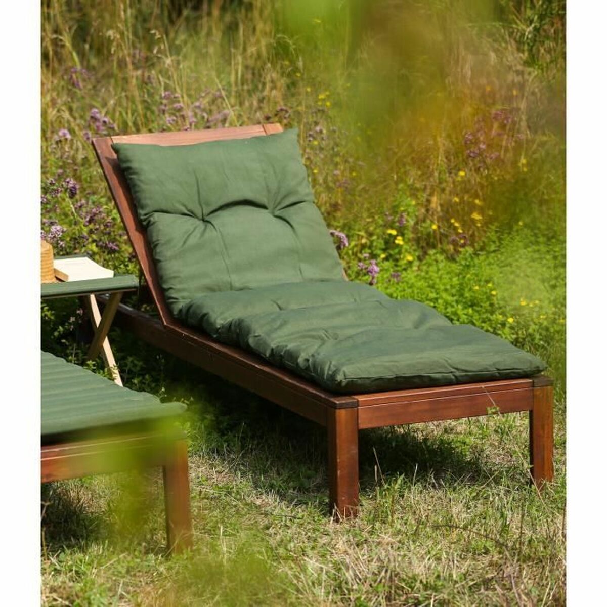 Coussin pour chaise longue Jardin Prive Vert