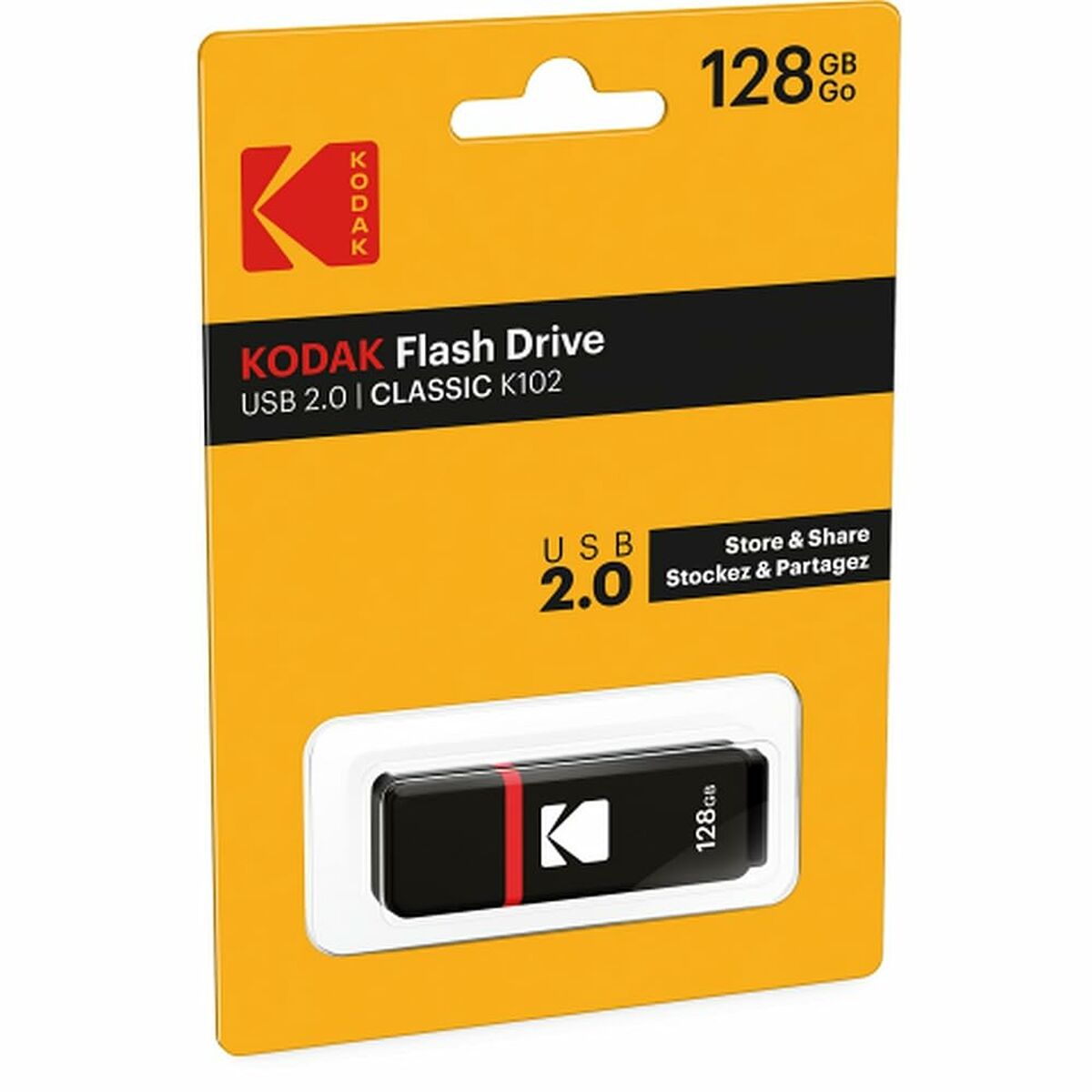 Carte Mémoire Micro SD avec Adaptateur Kodak EKMMD128GK102