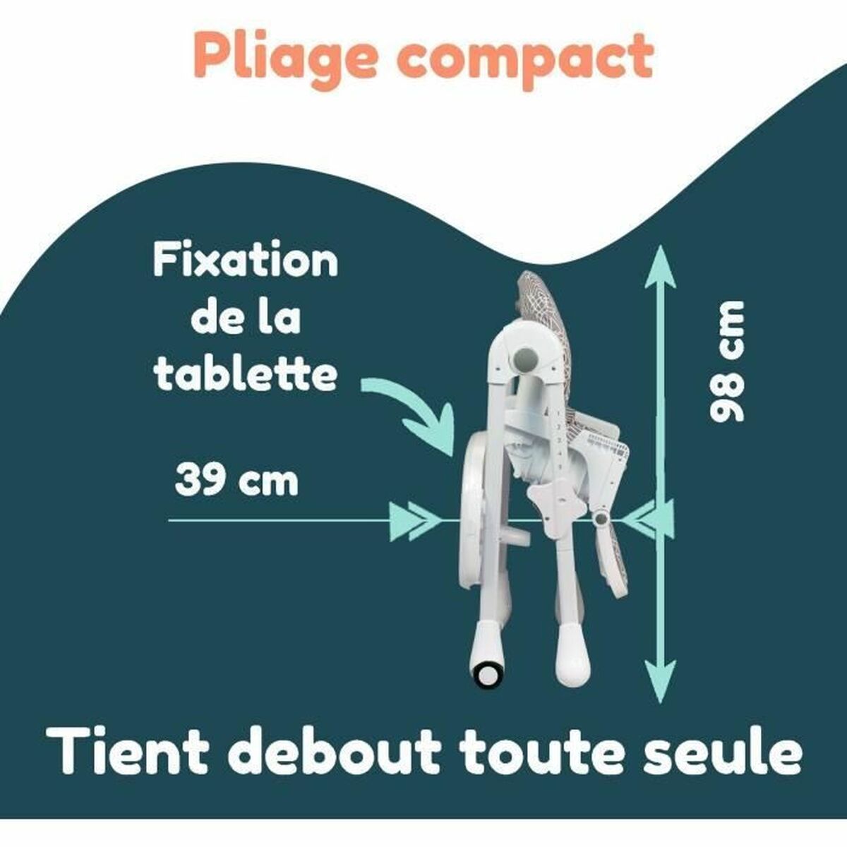 Chaise haute Bambisol Beige