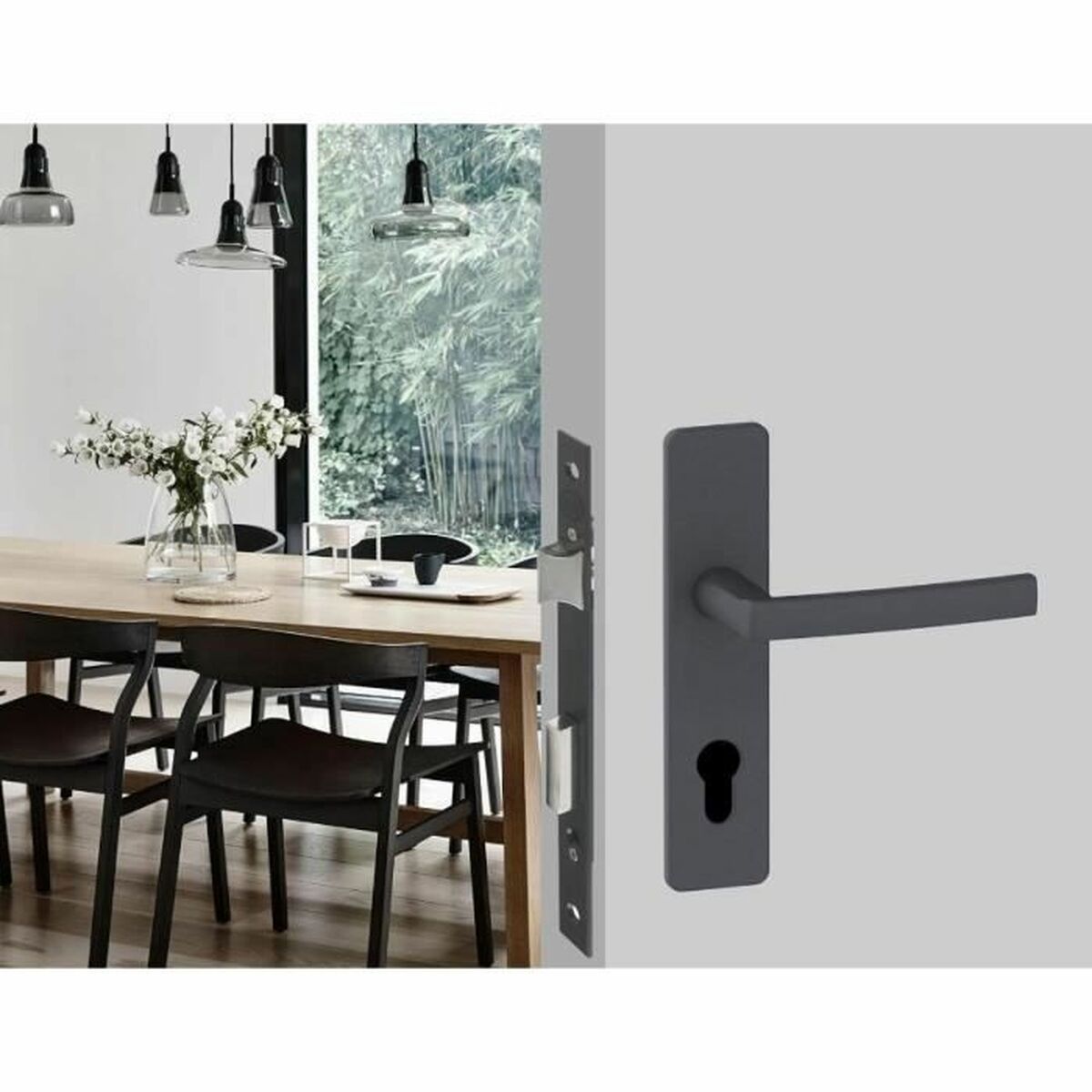 Serrure à mortaiser Yale 7,7 x 2 x 23 cm Acier