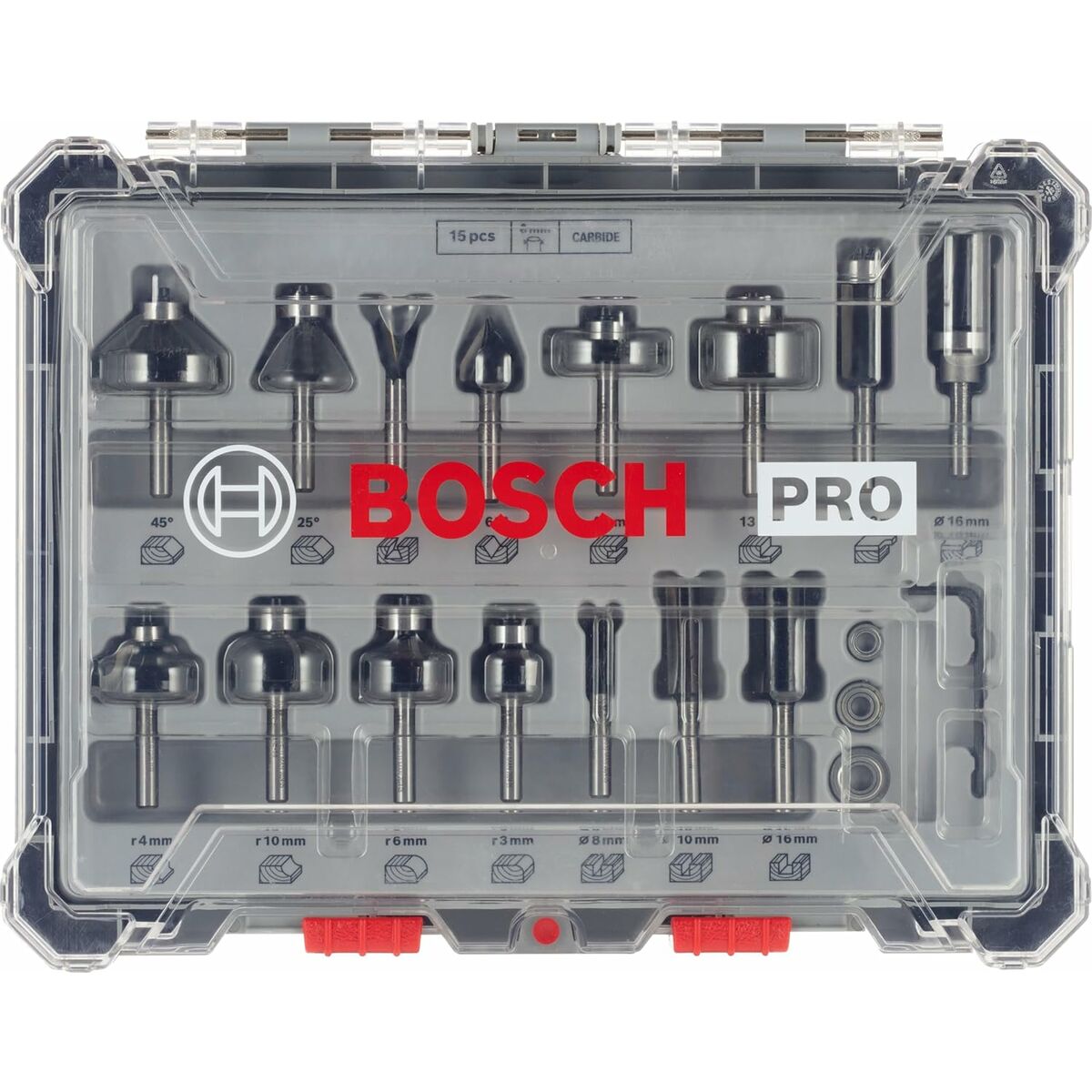 Ensemble d'accessoires BOSCH 2607017471 15 Pièces