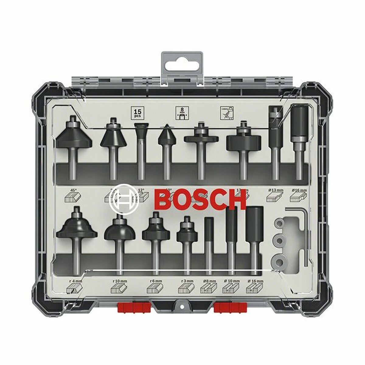 Ensemble d'accessoires BOSCH 2607017471 15 Pièces