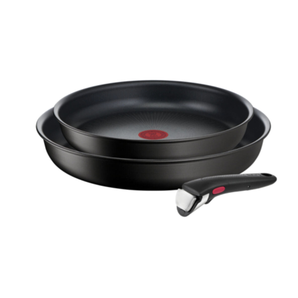 Poêle Tefal INGENIO 3PIEZAS Noir Aluminium 2 Unités