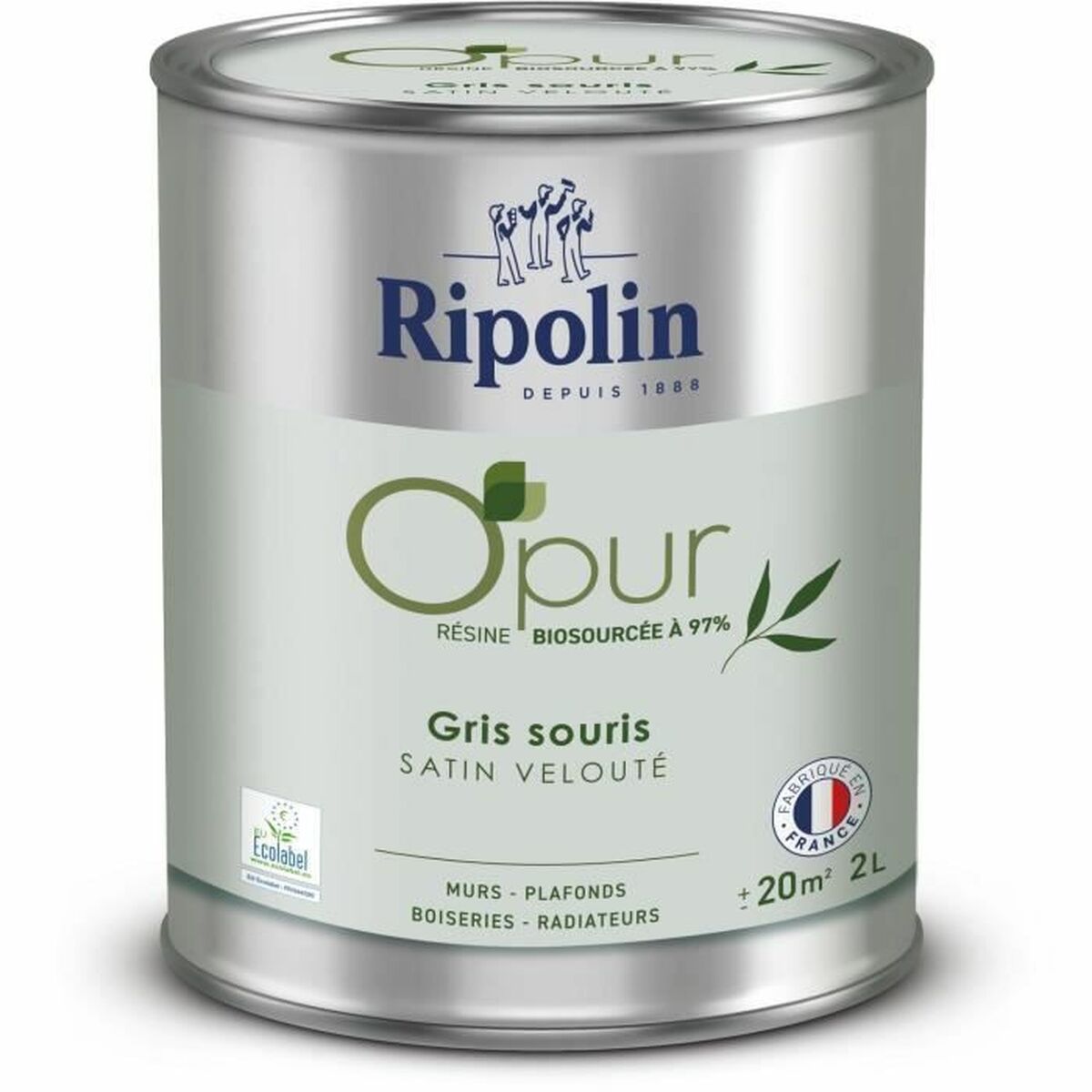 Peinture d'Apprêt Ripolin Gris Satiné 2 L