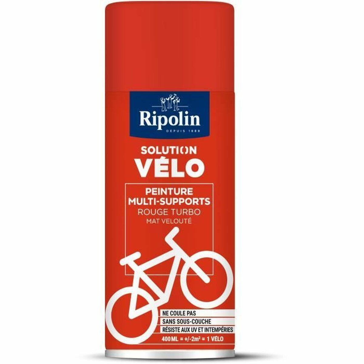Peinture d'Apprêt Ripolin Rouge Mat 500 ml