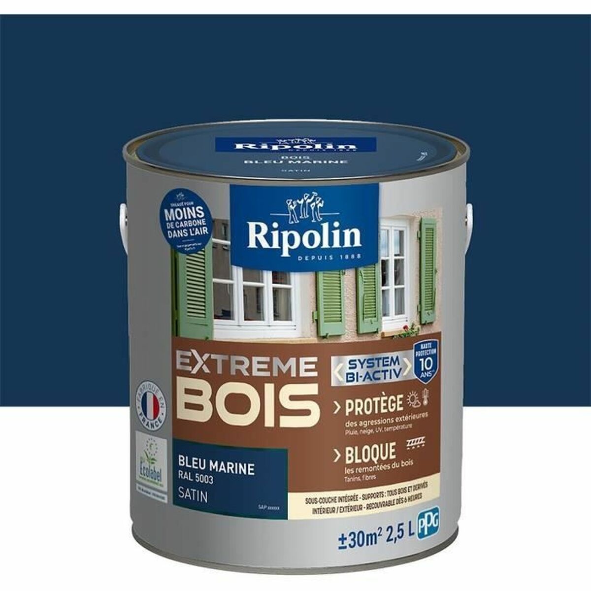 Peinture d'Apprêt Ripolin Bleu Satiné 2,5 L