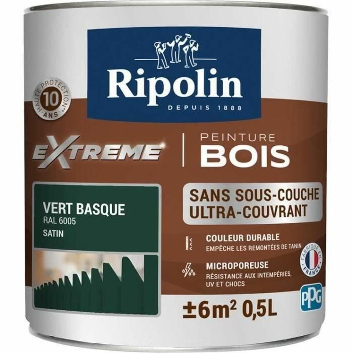 Peinture d'Apprêt Ripolin Vert Satiné 500 ml