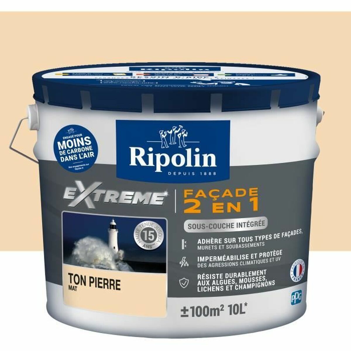 Peinture d'Apprêt Ripolin Beige Mat 10 L