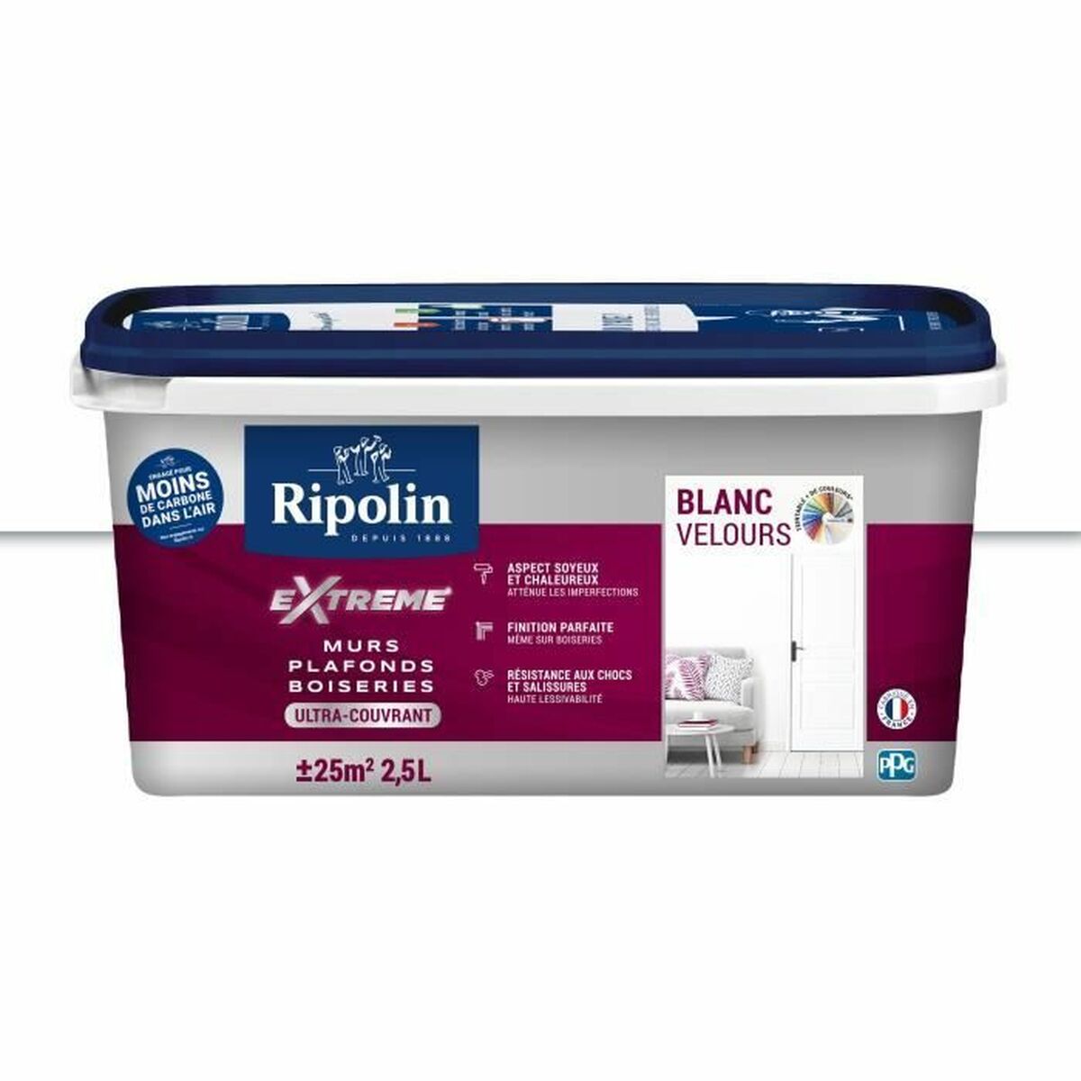 Peinture d'Apprêt Ripolin Blanc 2,5 L Mat