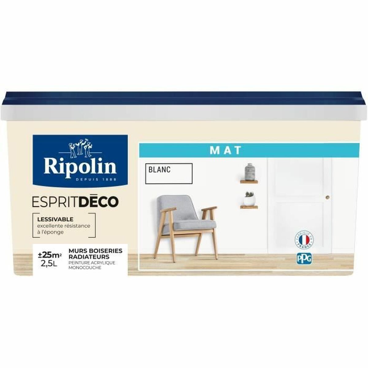Peinture Ripolin Blanc 2,5 L