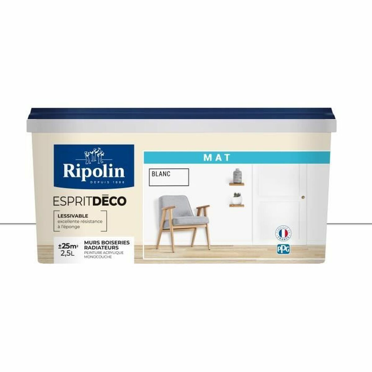 Peinture Ripolin Blanc 2,5 L