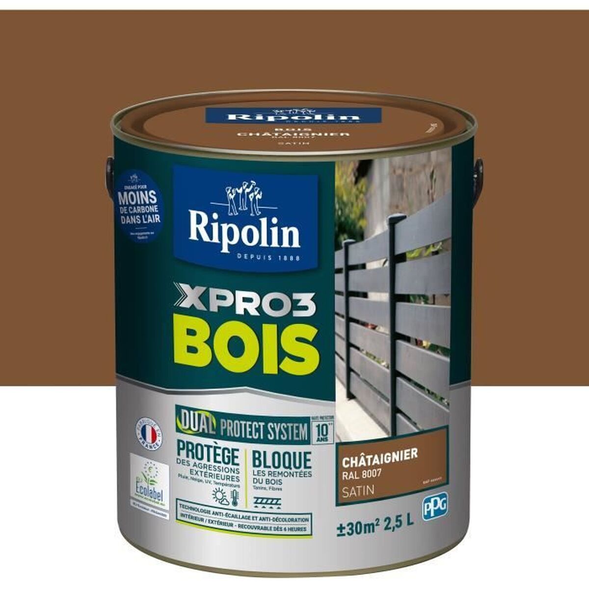 Peinture d'Apprêt Ripolin Marron Satiné