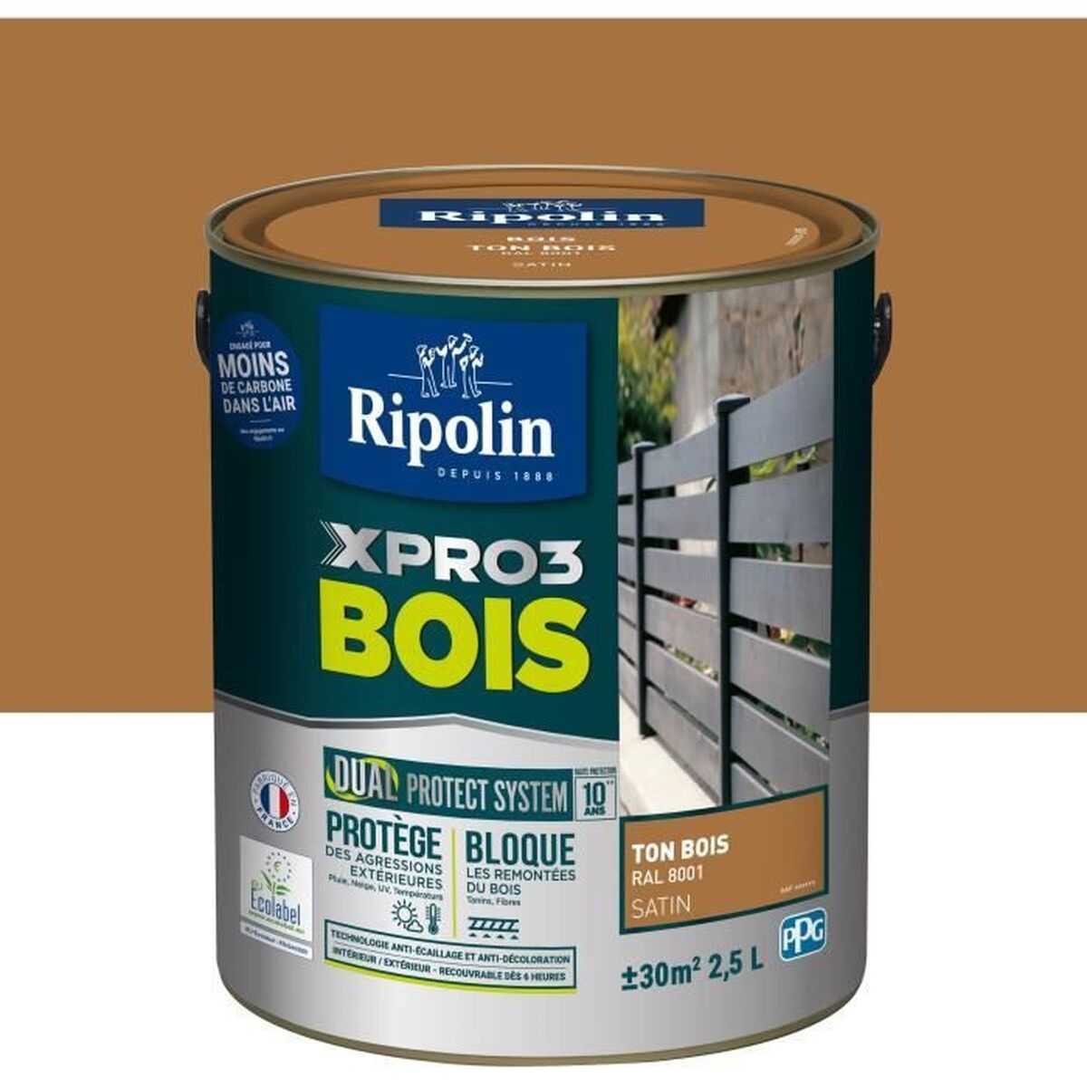 Peinture d'Apprêt Ripolin Marron Satiné