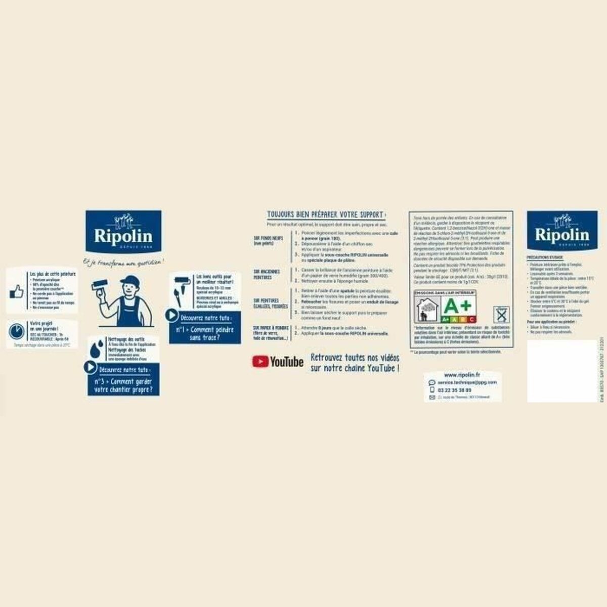 Peinture d'Apprêt Ripolin Satiné