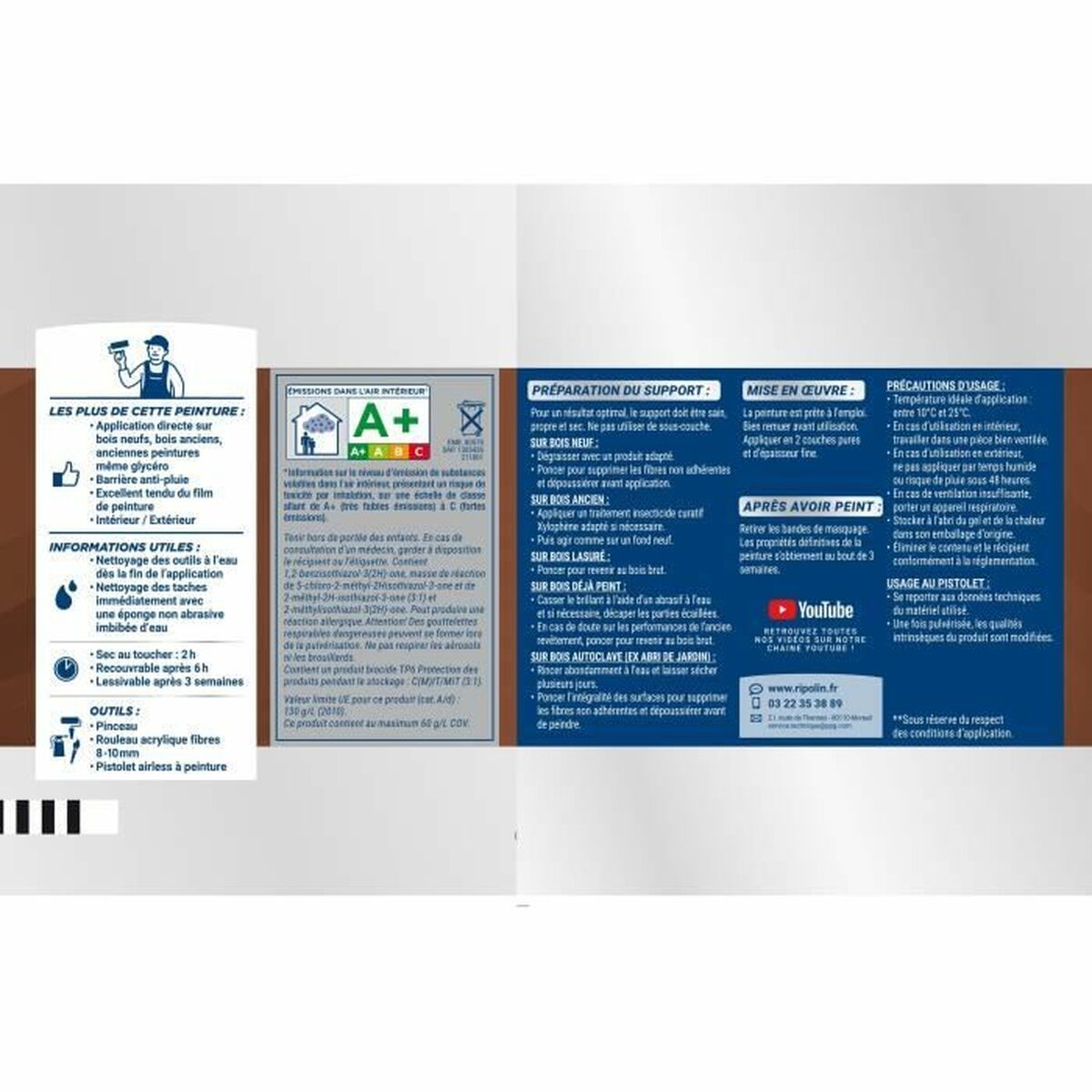 Peinture acrylique Ripolin Beige 2,5 L