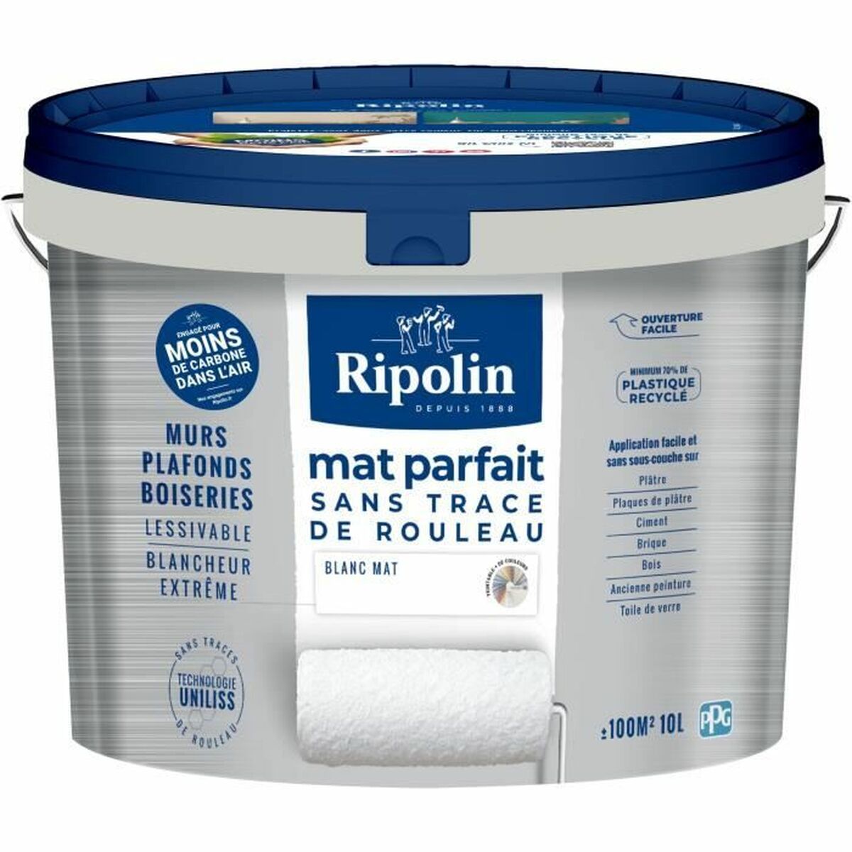 Peinture d'Apprêt Ripolin Blanc Mat 10 L