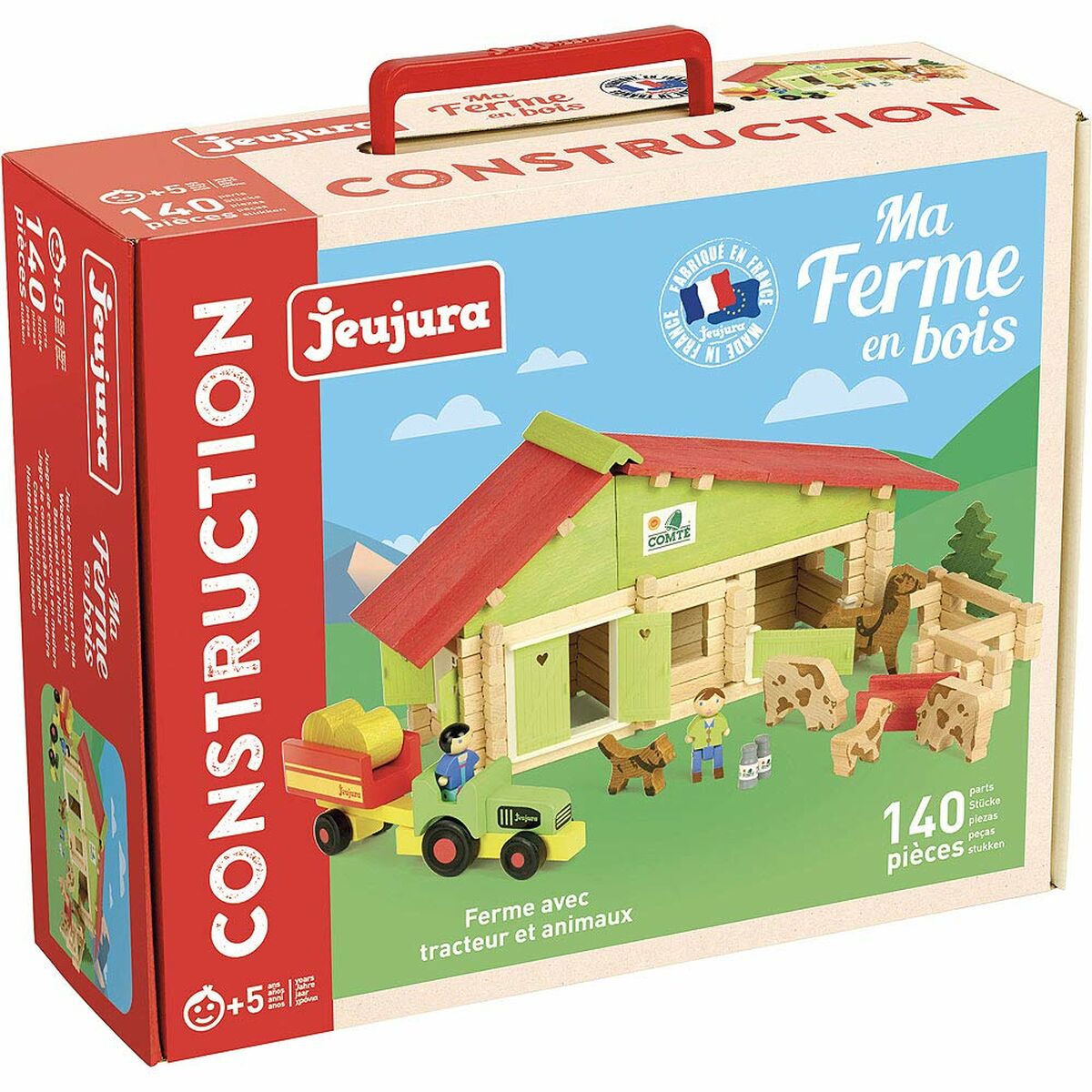 Ferme avec animaux Jeujura Wooden Farm Playset