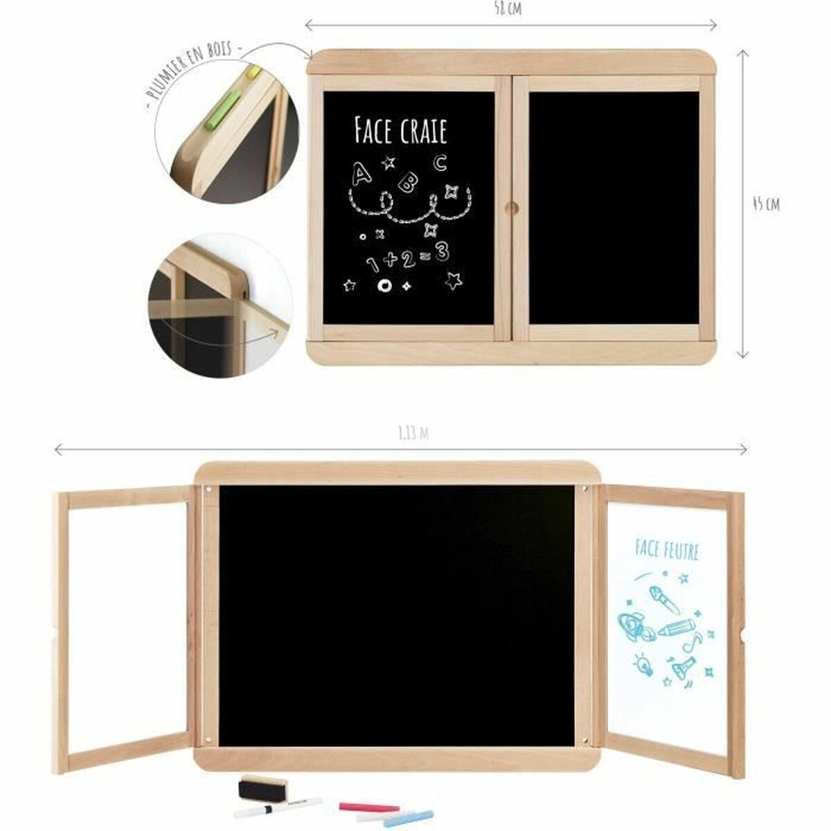 Ardoise double face Jeujura