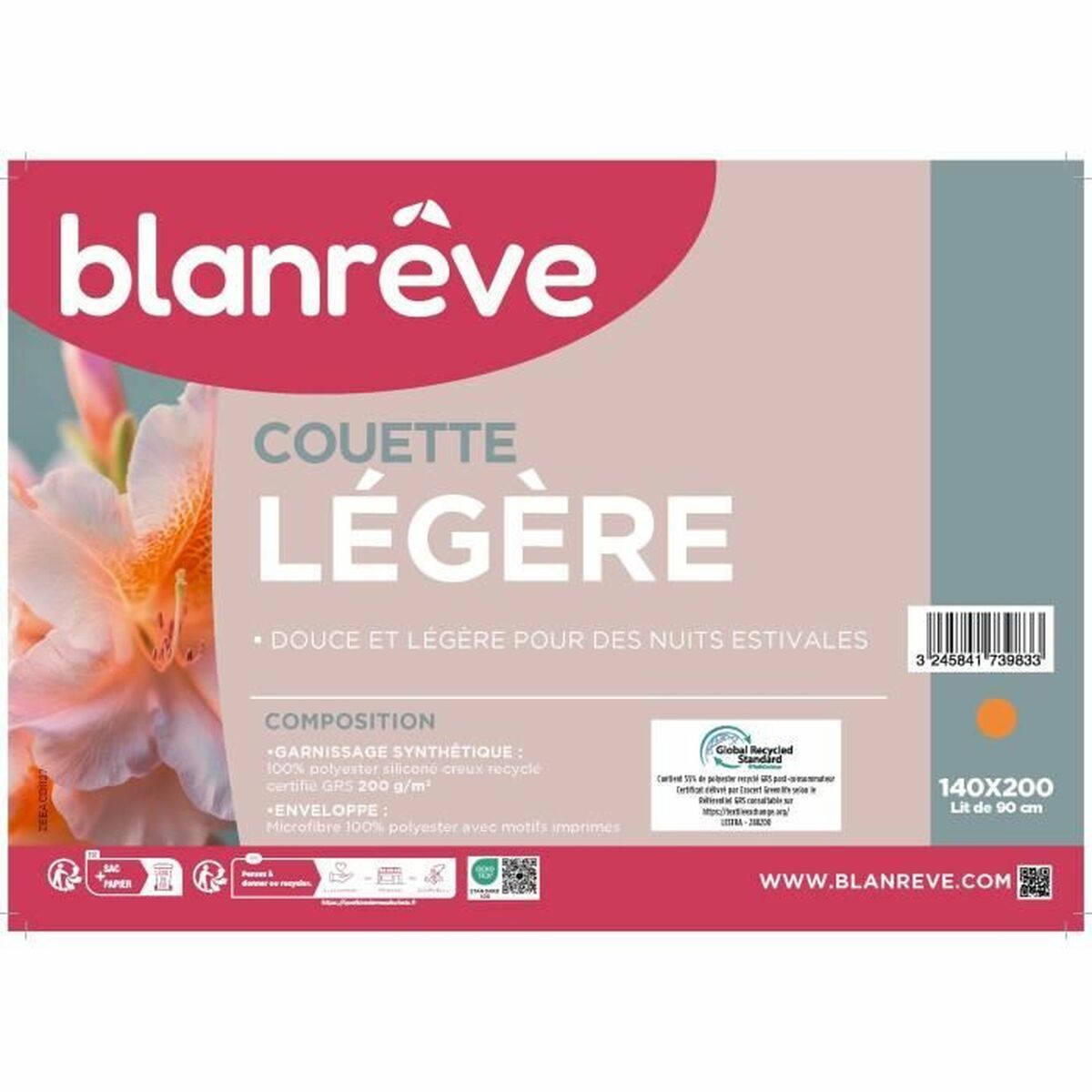 Remplissage de couette Blanreve