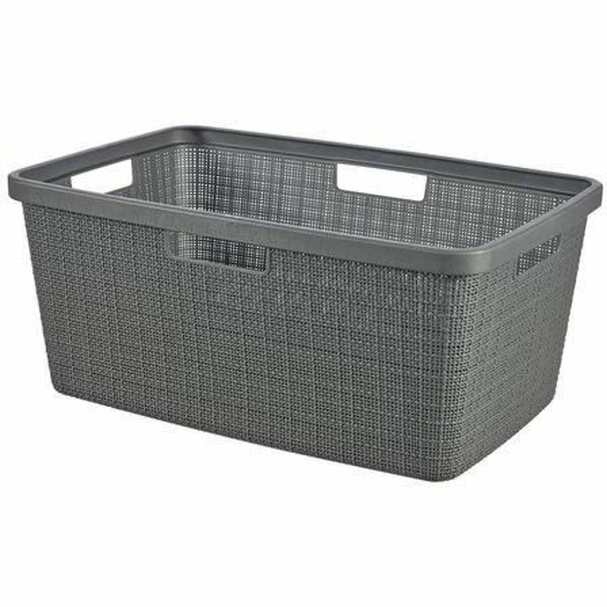 Panier Multi-usages Curver Gris foncé Jute Plastique