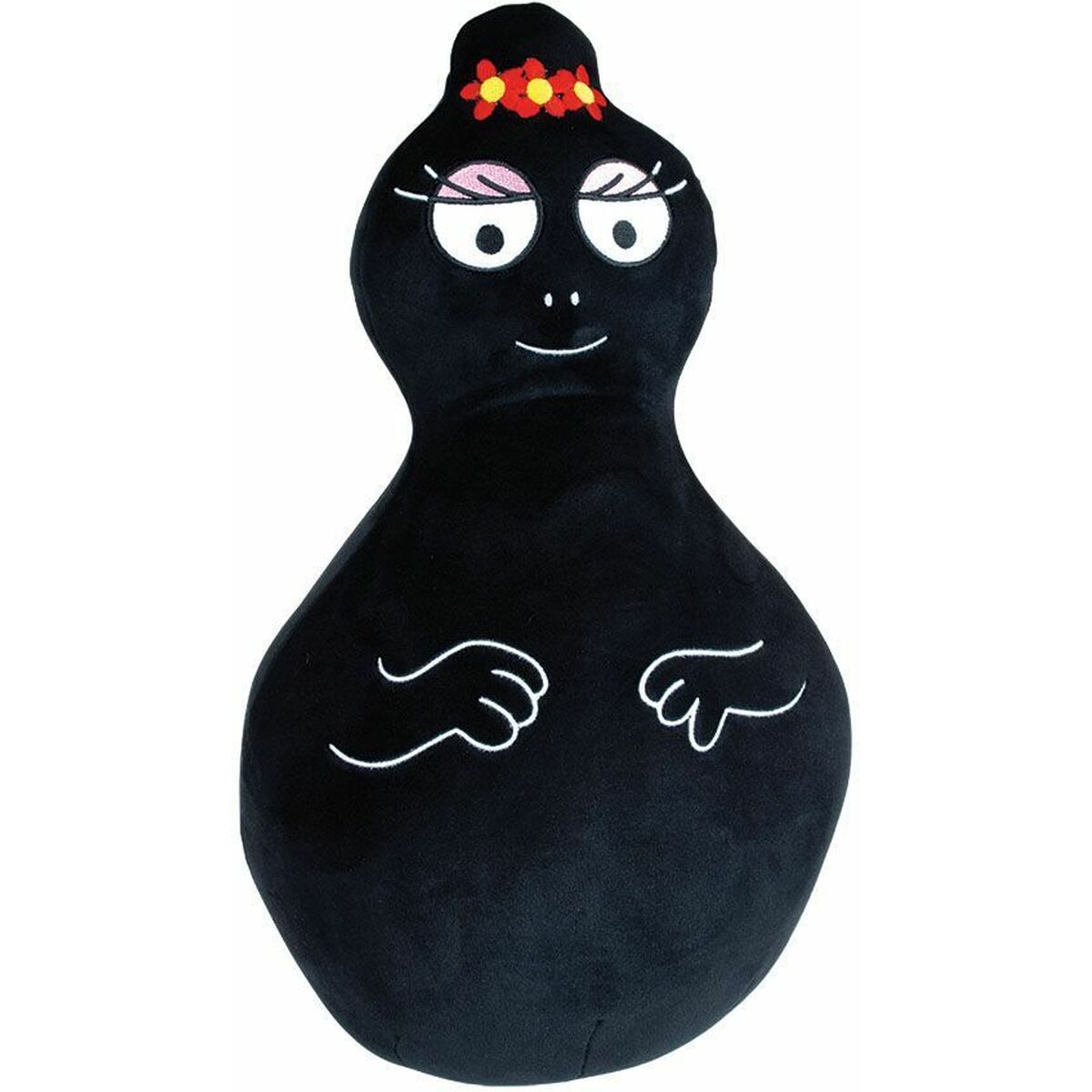 Ensemble de coussins Jemini Barbapapa & Barbamama Noir Rose 40 cm Tissu Peluche 2 Pièces