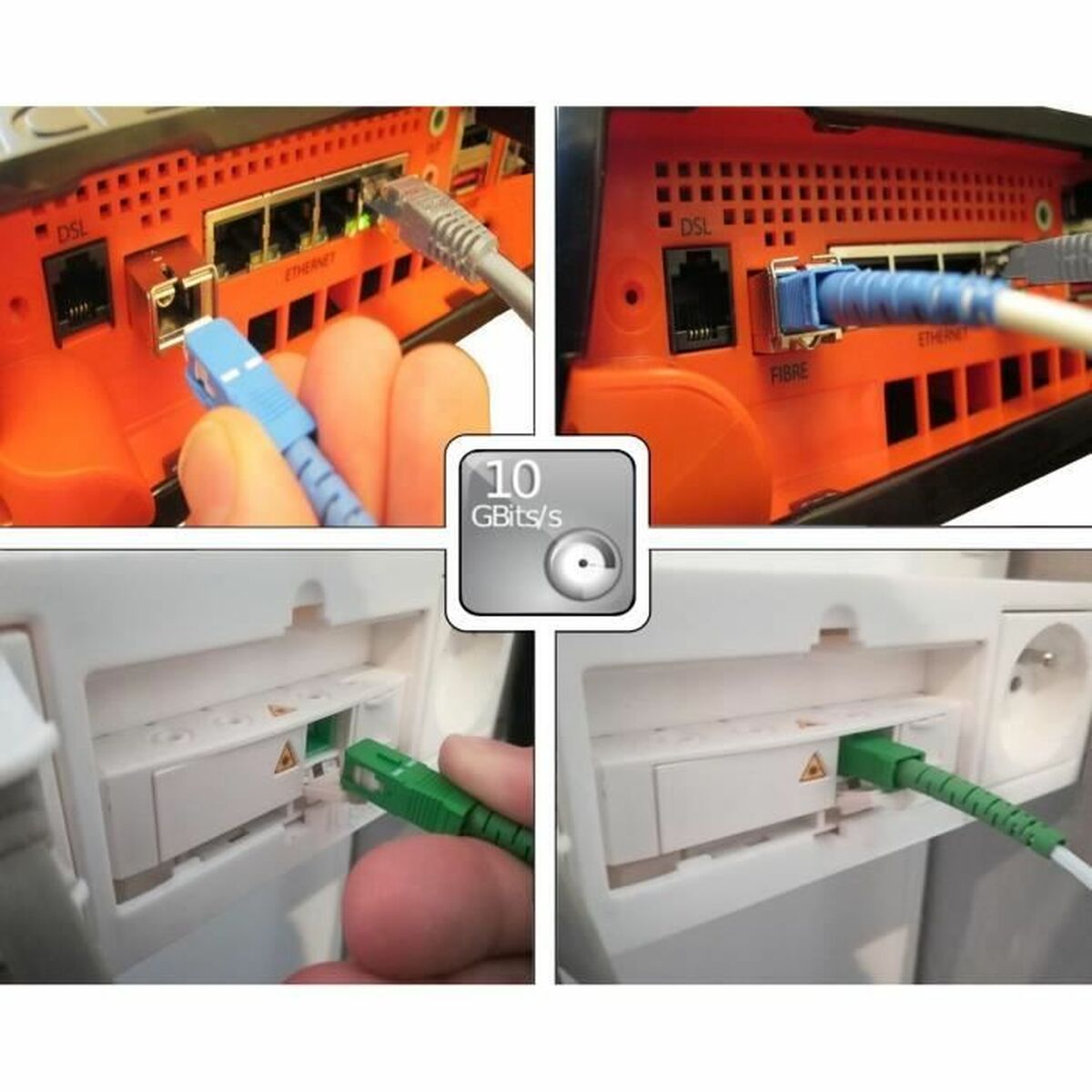 Câble à fibre optique Lineaire Freebox 15 m