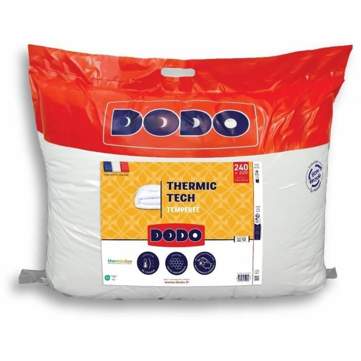 Remplissage de couette DODO THERMIC TECH Blanc 250 g/m² 220 x 240 cm