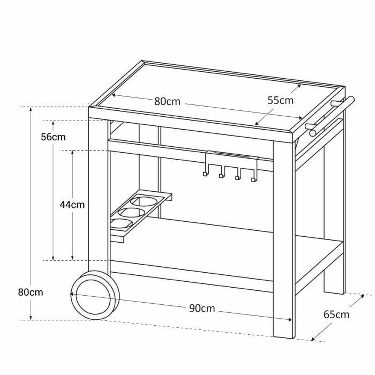 Panier Cook'in Garden Media 80 Noir noir