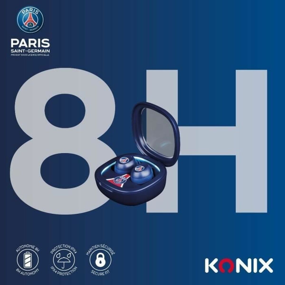 Casque KONIX Bleu