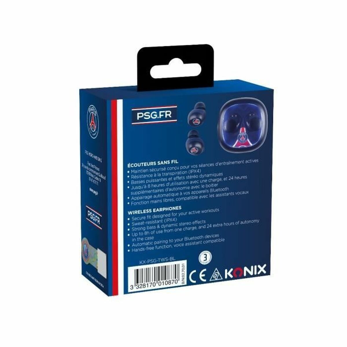 Casque KONIX Bleu