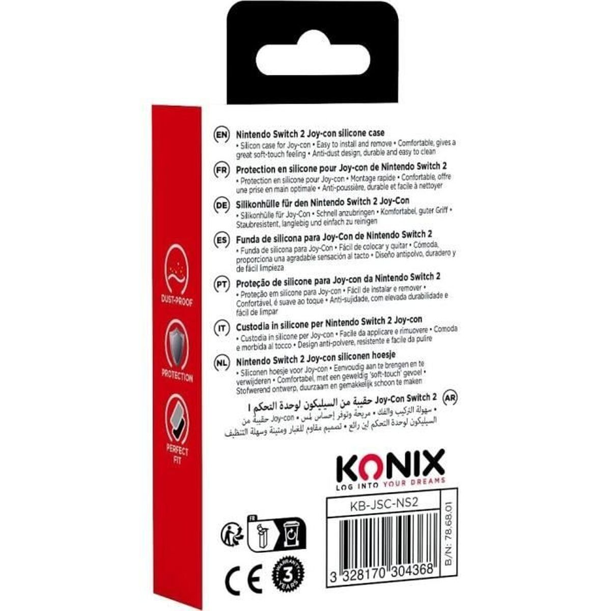 Étui de protection KONIX Noir Gris