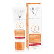 Écran solaire visage Vichy VCH00115 Spf 50 50 ml 3-en-1 Anti-âge
