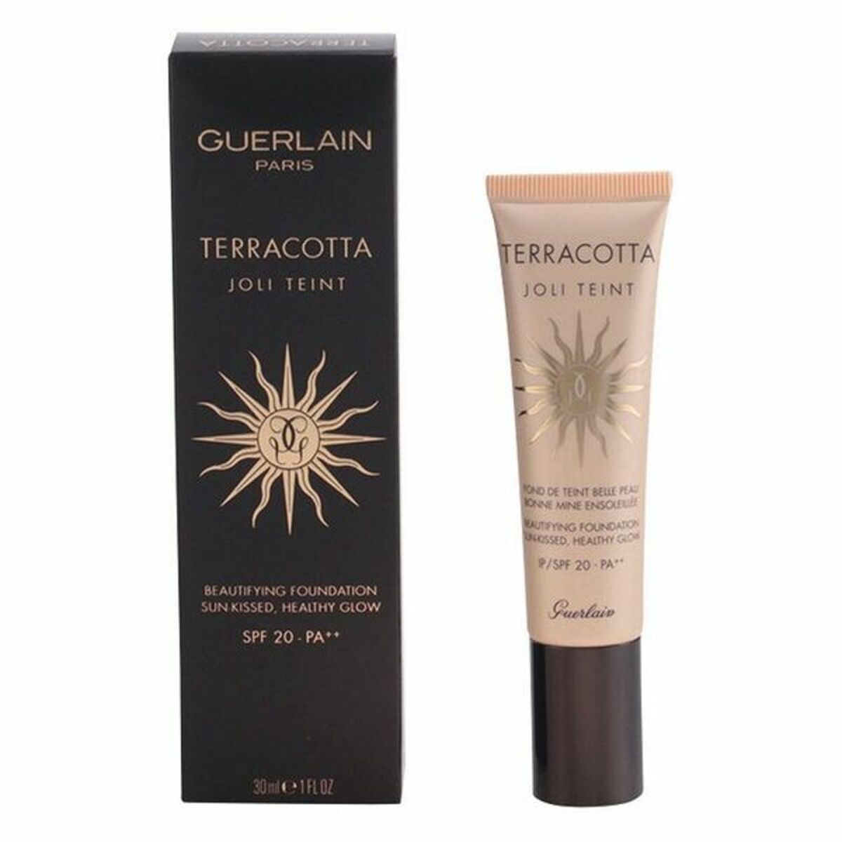 Fonds de teint liquides Guerlain Terracotta Joli Teint Marron Spf 20 30 ml