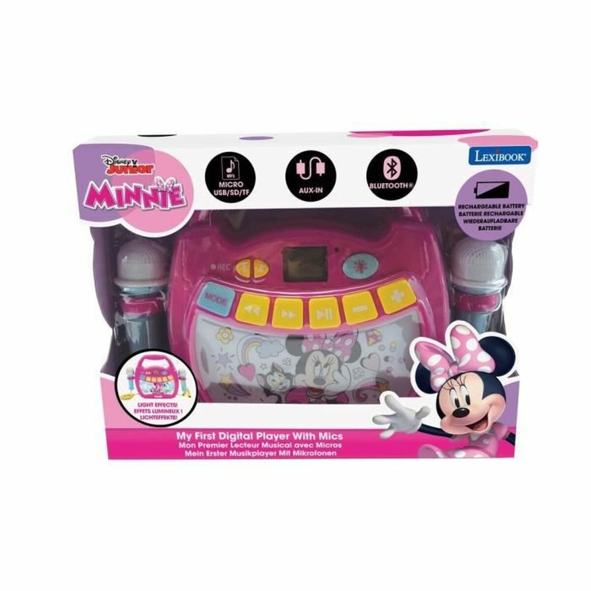 Enceinte Bluetooth avec Microphone Karaoké Lexibook MINNIE MOUSE