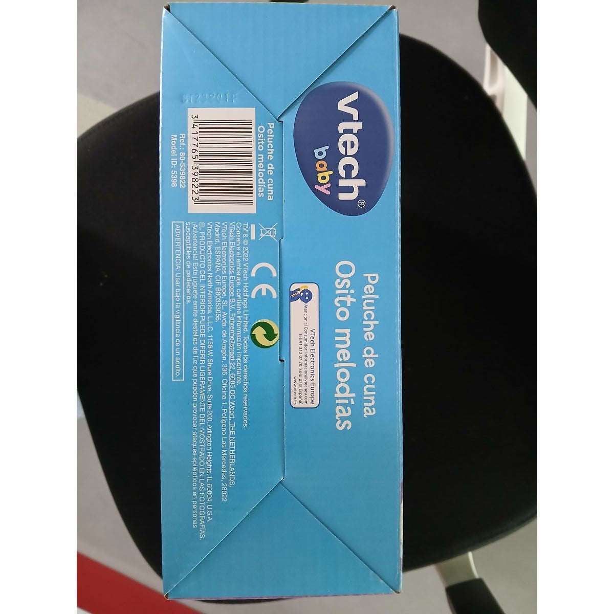 Peluche musicale Vtech Ours 23 x 19 x 8,5 cm