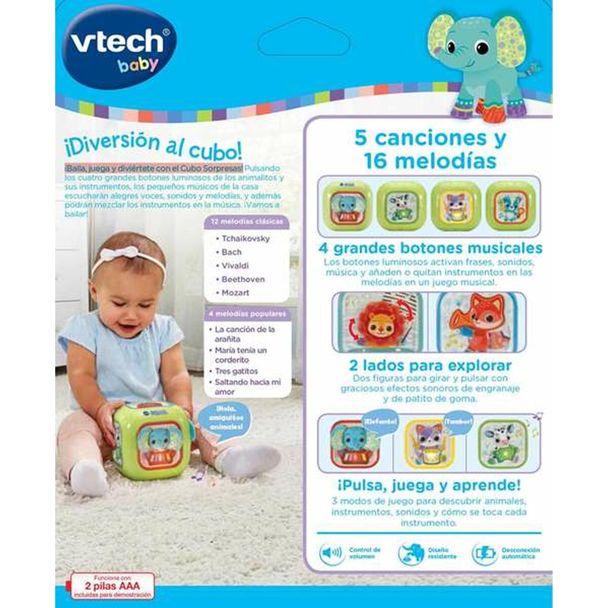 Jouet musical Vtech 12 x 12 x 12 cm