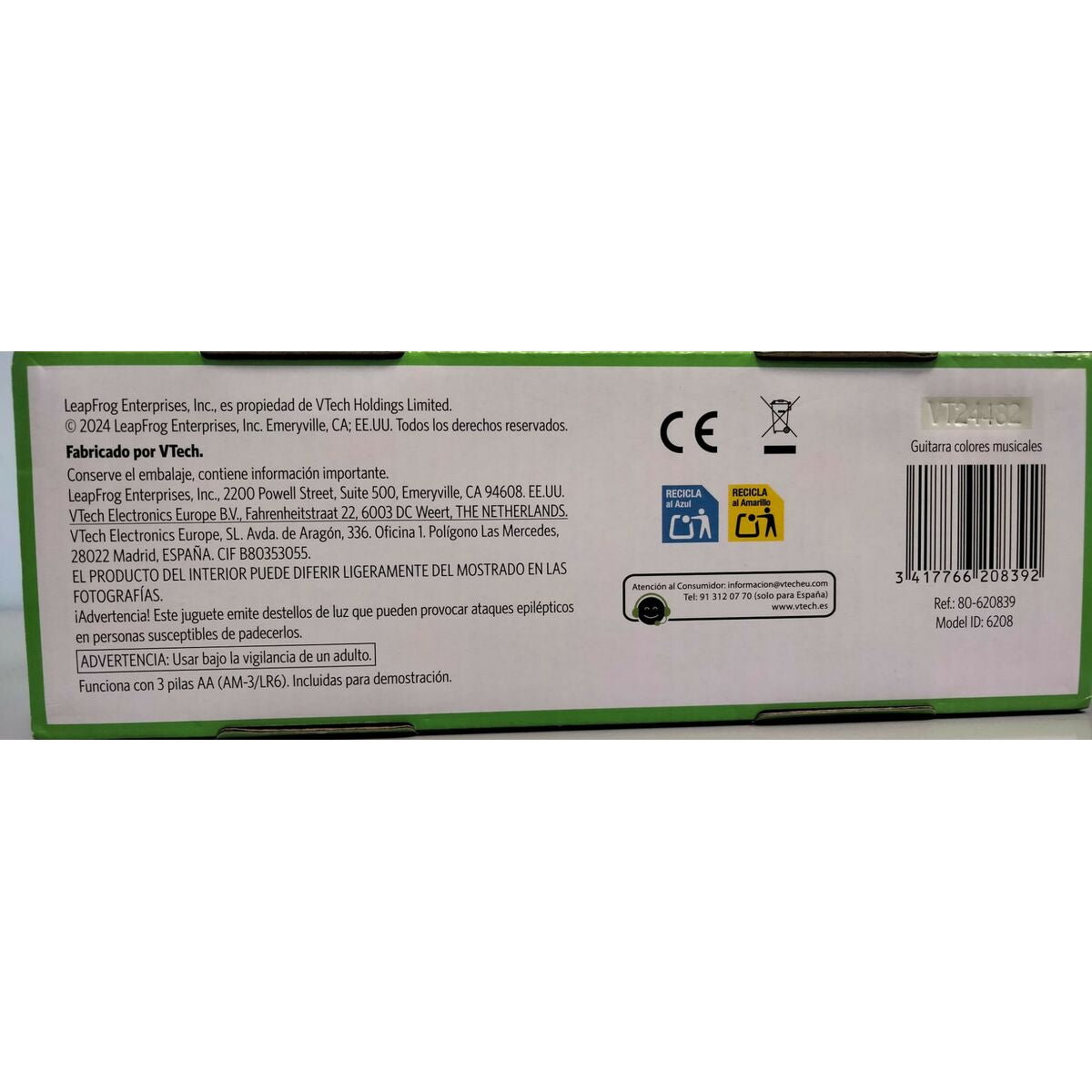 Guitare pour Enfant Vtech 36,5 x 18,6 x 5,5 cm