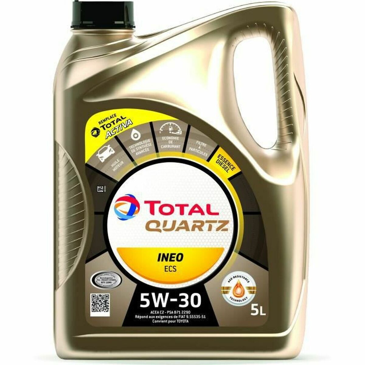Huile de moteur pour voiture Total 5 L 5W30