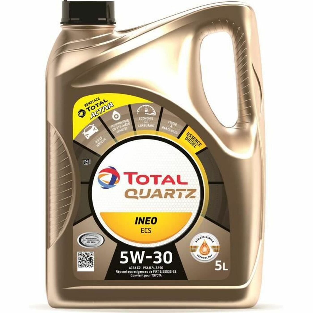 Huile de moteur pour voiture Total 5 L 5W30