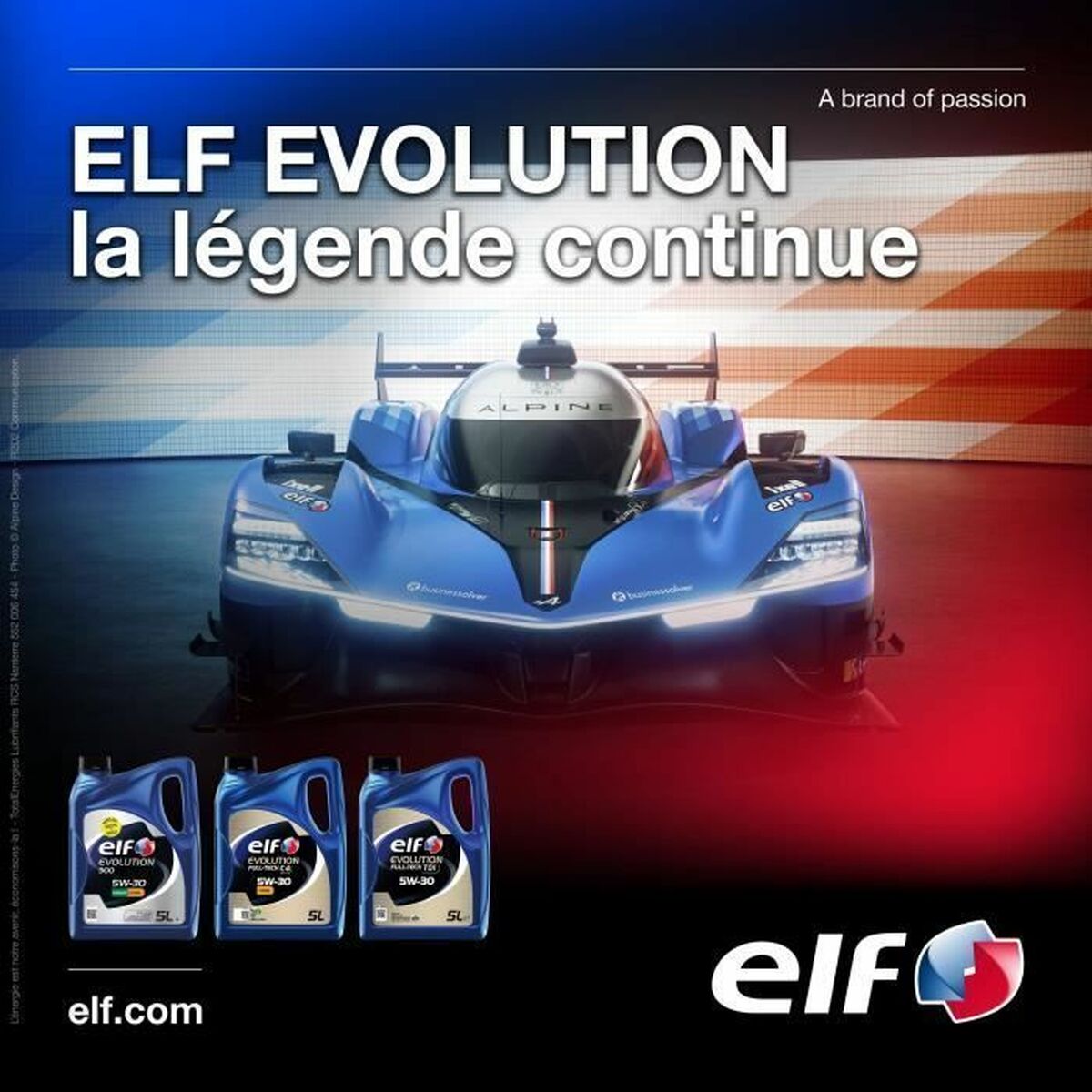 Huile de moteur pour voiture Elf Evolution FULL-TECH R 1 L 5W30