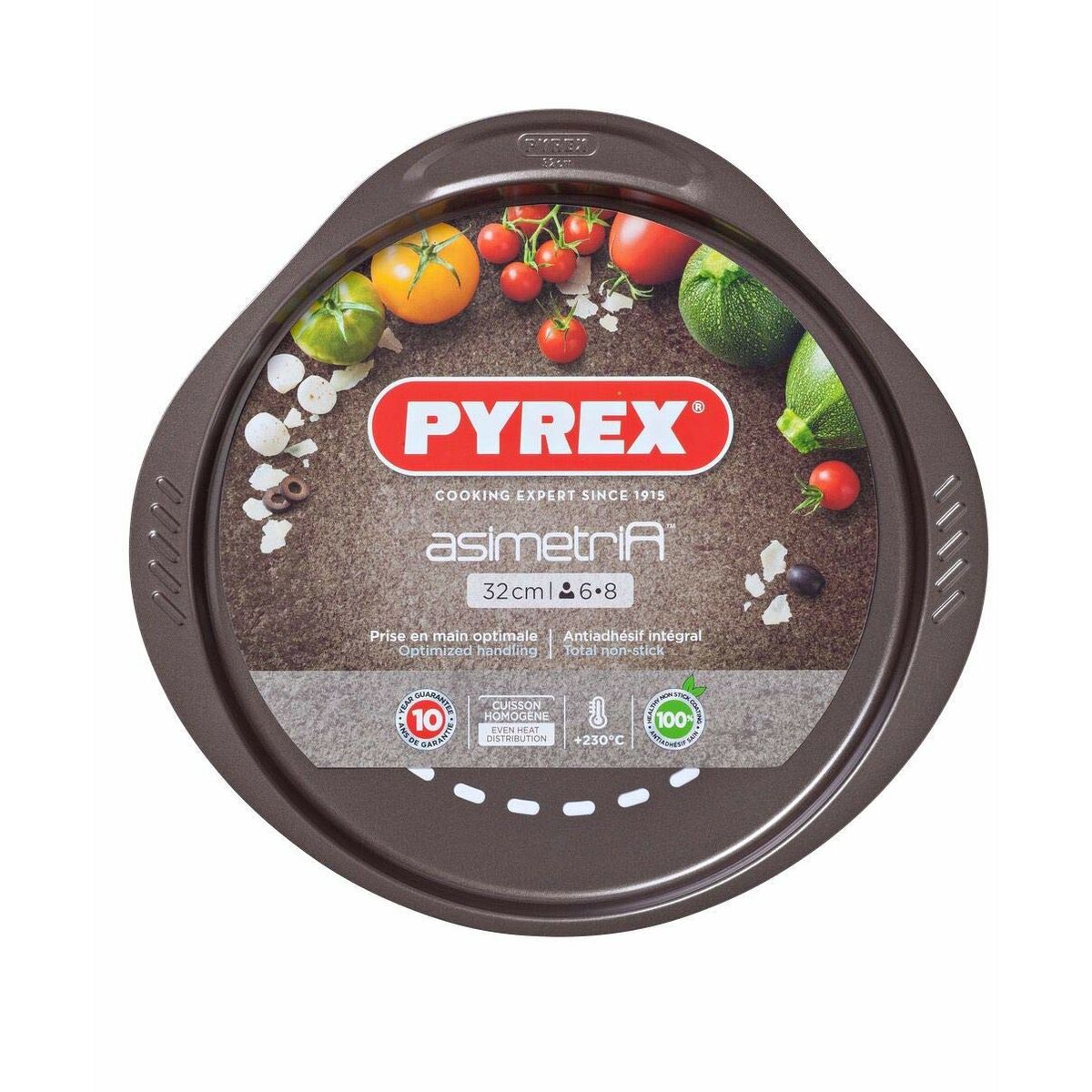 Moule à pizza Pyrex Marron Noir Métal