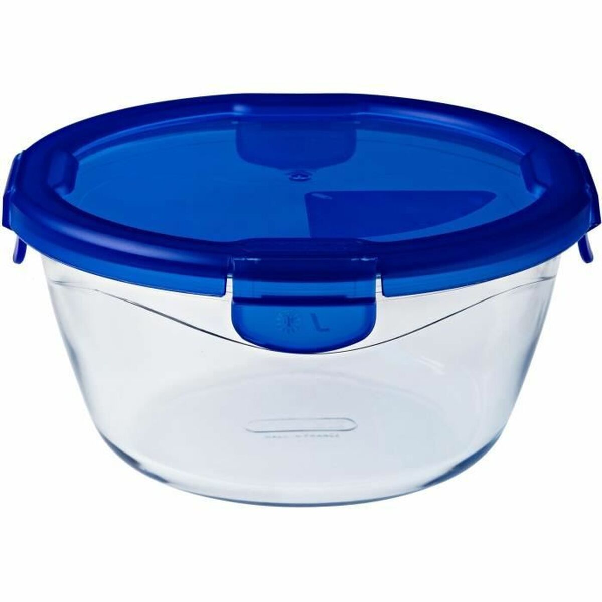 Récipient de Conservation des Aliments Pyrex Bleu Transparent Ronde 1,6 L (6 Pièces)