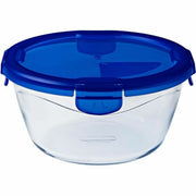 Récipient de Conservation des Aliments Pyrex Bleu Transparent Ronde 1,6 L (6 Pièces)
