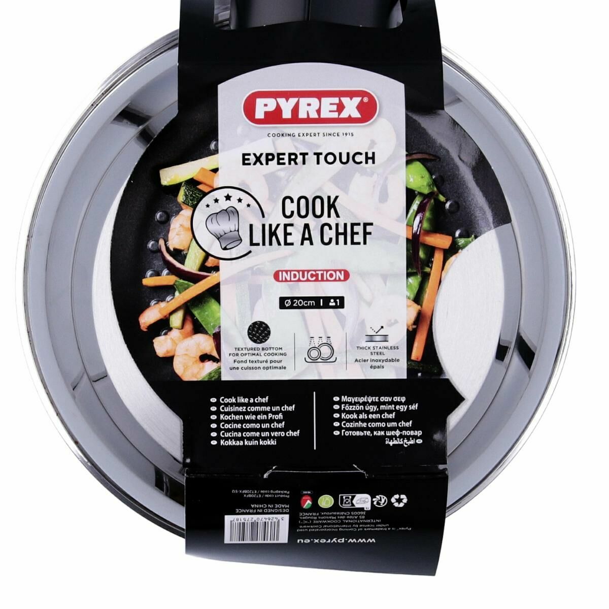 Wok Pyrex Noir Aluminium