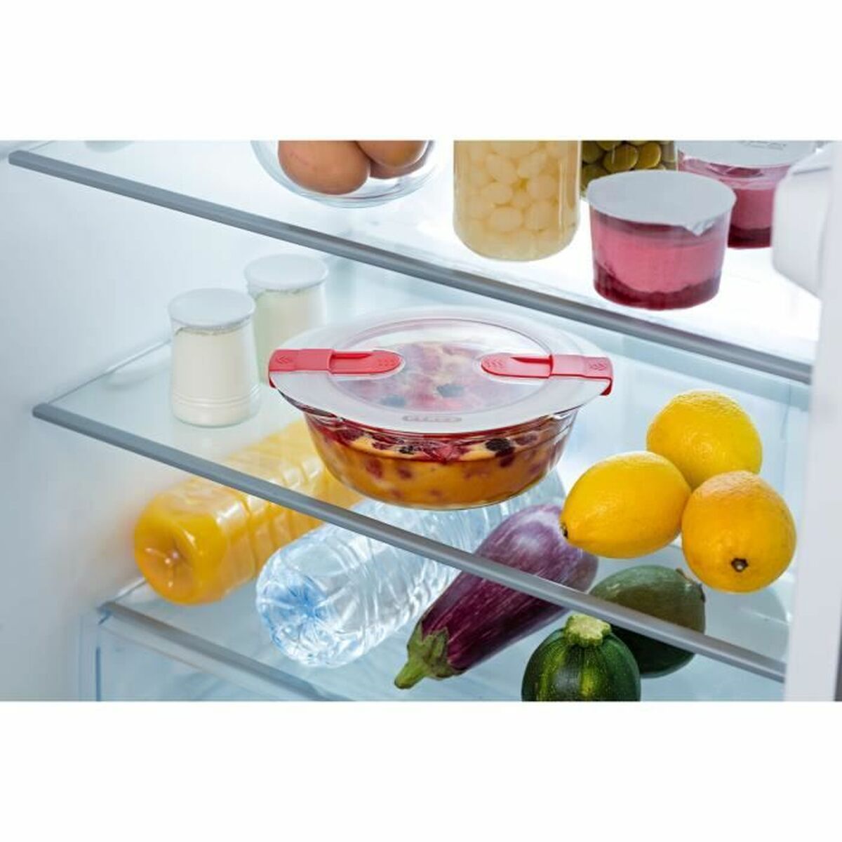 Récipient de Conservation des Aliments Pyrex Cook & Heat 1,1 L Transparent 3 Pièces