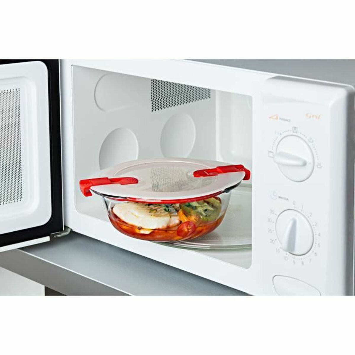 Récipient de Conservation des Aliments Pyrex Cook & Heat 1,1 L Transparent 3 Pièces