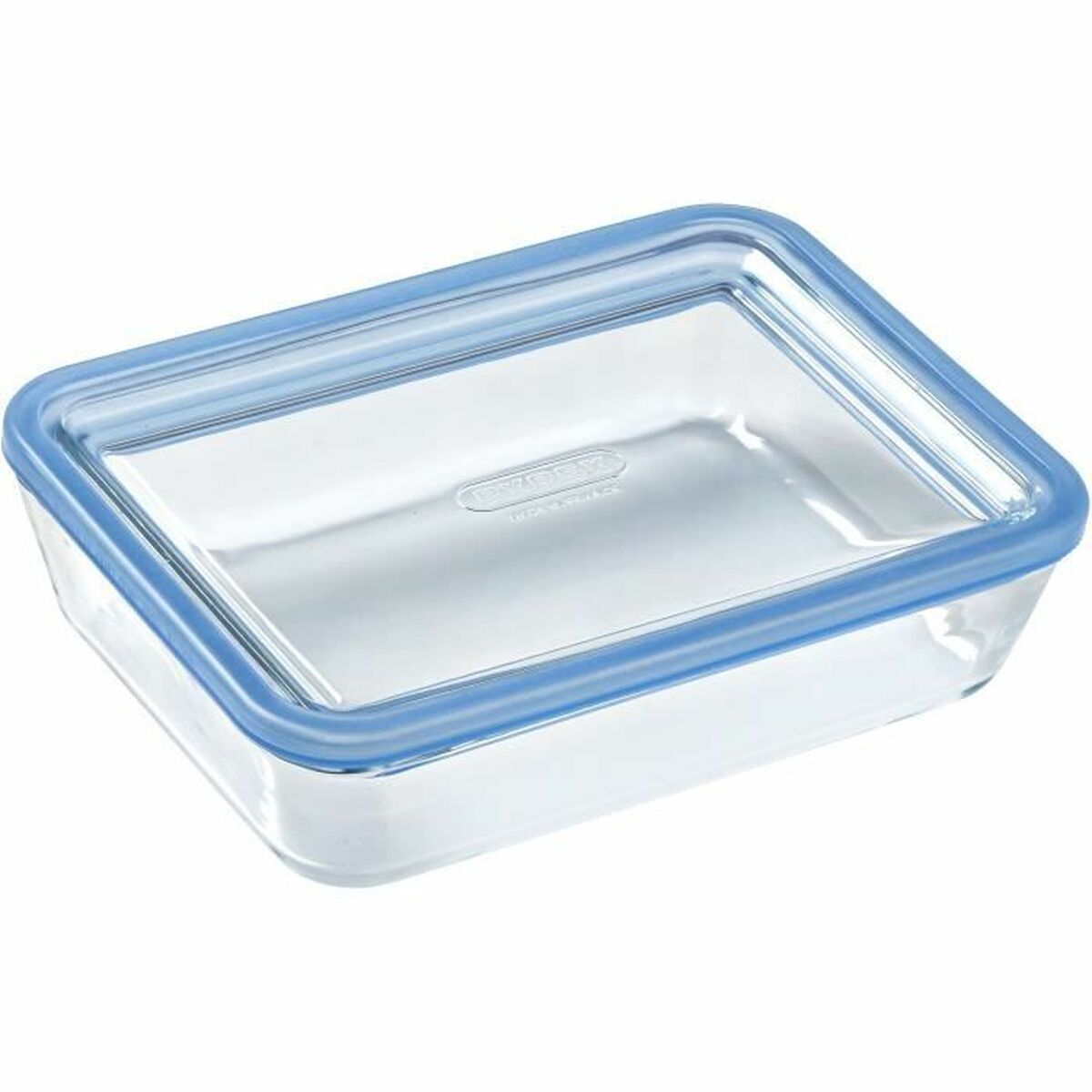 Ensemble de Boîtes à Lunch Pyrex Bleu Transparent 2,6 L 3 Pièces