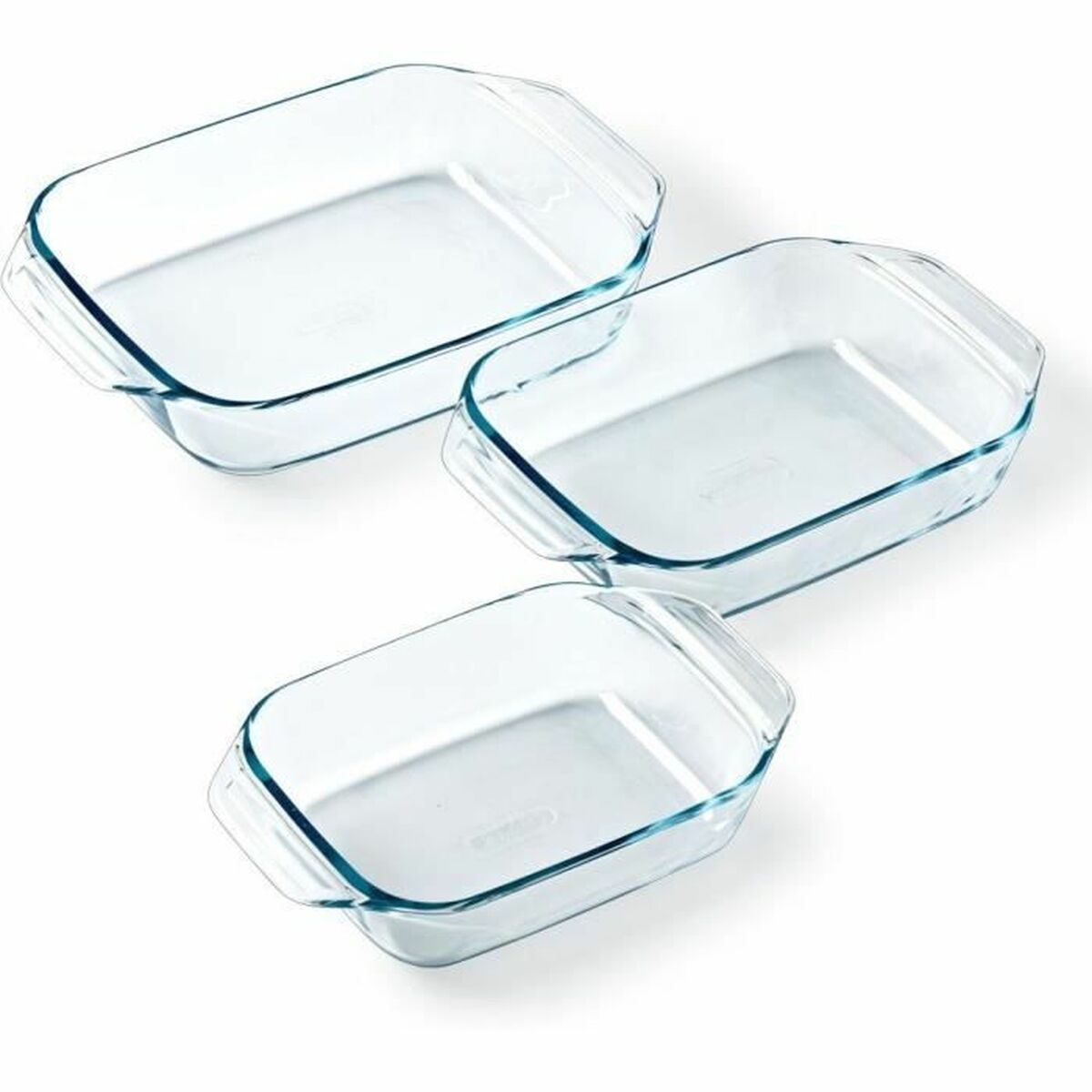 Ensemble de plats de cuisson au four Pyrex Transparent 3 Pièces