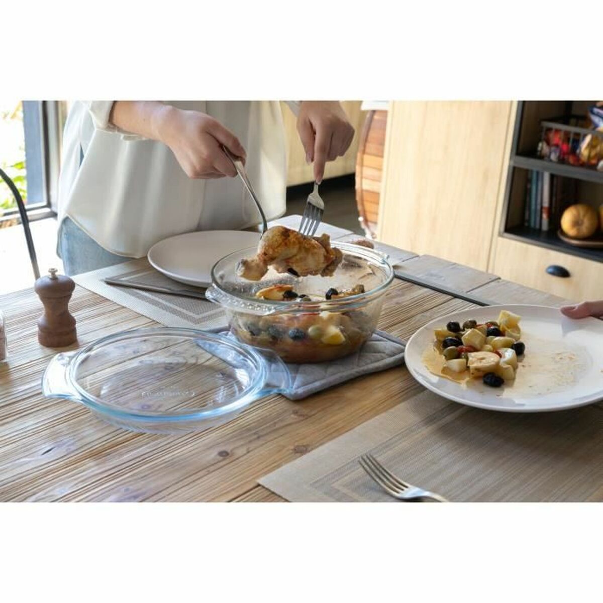 Casserole Pyrex Transparent 1 L Ø 27 cm